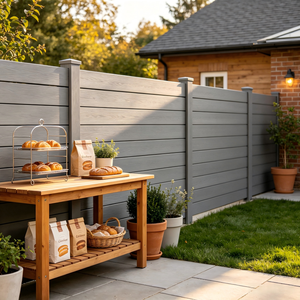 <span class=keywords><strong>Panneaux</strong></span> de clôture de jardin mobiles en vinyle 6x8 (8ftx8ft) de 7 pieds de haut avec poteaux, installation facile en <span class=keywords><strong>extérieur</strong></span>, délai de livraison de 10 jours - Product Image 4