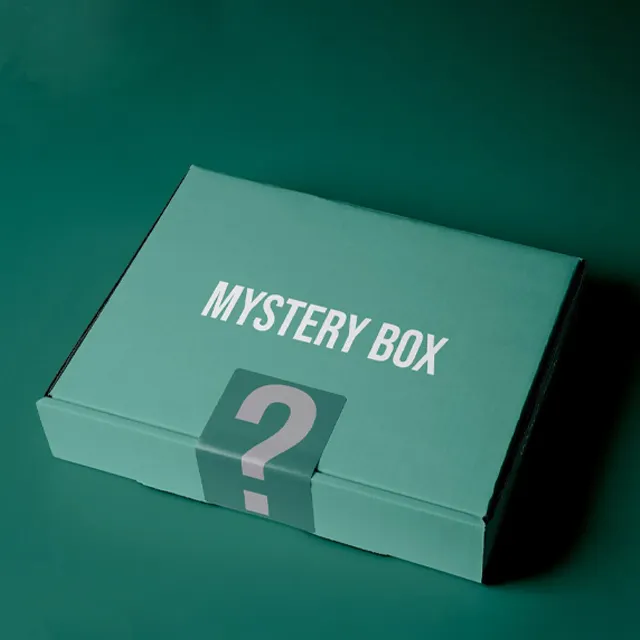 Caja ciega personalizada Caja misteriosa Embalaje de la suerte Patrón de impresión Logo Cartón Arte Cajas de papel recubiertas Foy Juguetes Regalo