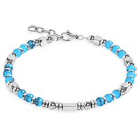 RVS natuurlijke agaat kralen armband unisex cadeau modieus persoonlijkheid turquoise tijgeroog steen kralen armband voor vrouwen