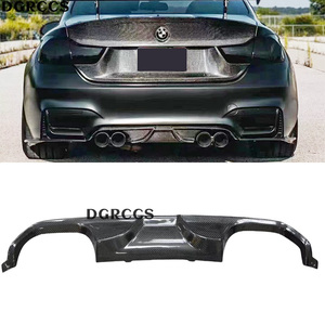 For M3 M4 F80 F82 2014-2018 AK Style Carbon Fiber Rear Lip Rear Diffuser Bumper Lip - Product Image 1