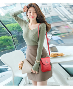 Simple <b>Small</b> Women's Bag Retro Pu Leather Crossbody Bags Trending Pure Color <b>Handbags</b> Luxury Ladies Wide Shoulder Bags - Product Image 2