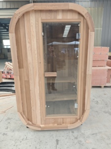 Outdoor Solid Wood Sauna Room Electric <b>Heater</b> Modern Design <b>Plug</b> Powered 220-240V Natural Material Sauna - Product Image 5
