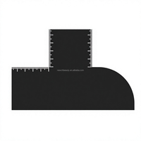 Gabarit de mise en forme portable pour barbe et cheveux, noir, avec règle intégrée, étanche, pour usage domestique, accessoire de coiffure