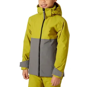 Produsen grosir jaket Snowboard tahan air jaket anak-anak hoodie sejuk tahan angin untuk anak laki-laki dan perempuan penggunaan musim dingin