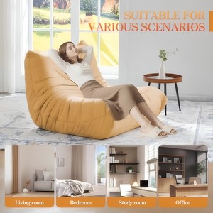 ユニソファ タンゾウ ビーンバッグ モダンリビングルーム 圧縮L字型 格安ソファ セクショナルカウチ 圧縮ロールボックスソファ レイジーソファ - Product Image 2