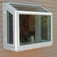 Fenêtre de jardin à double vitrage au design moderne avec cadre en aluminium style ouvert et écran magnétique de l'usine Foshan