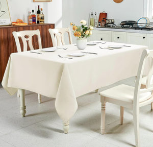 Mantel de Lujo <span class=keywords><strong>para</strong></span> Mesa de Boda, Resistente a las Arrugas, Redondo y Rectangular, <span class=keywords><strong>para</strong></span> Decoración de Ceremonias - Product Image 5