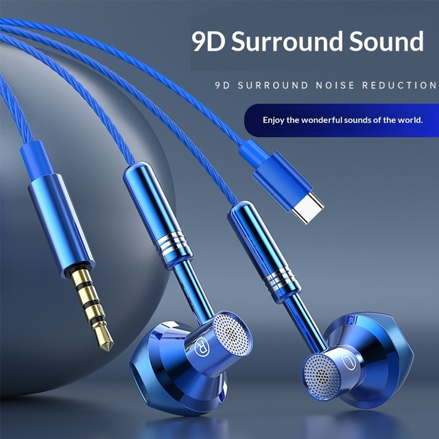 Vicsound Cross-border China-made Sports Headphones Metal Semi-in-ear Earplugs Subwoofer Mobile Phone Wheat Spot Wholesale jl