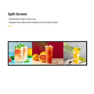 Pantalla LCD Extensible de 19 Pulgadas para Centro Comercial, Pantalla Digital Multi-LCD en Forma de Barra, Reproductor LCD Ultra Ancho para Publicidad en Estantes, Android - Product Image 2