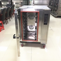 Four à Convection à Gaz Commercial 5 Niveaux 8/10/12 Plaques, Pâtisserie Professionnelle pour Tartes, Pains, Gâteaux, Pizzas, Noix, Maïs, en Acier Inoxydable 304