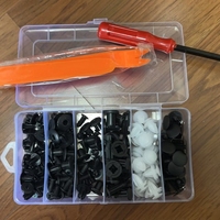 HE26 100 pièces – Rivets à pression pour pare-chocs, garnitures de porte, panneaux – Fixations universelles