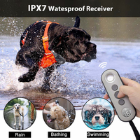 Collier de dressage pour chien étanche IPX7, rechargeable, anti-aboiement, avec modes choc, vibration et bip, pour toutes races de chiens