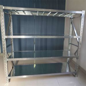 Estanterías de Almacenamiento de Servicio Mediano de 4 Niveles para Fábrica, 800 kg, 1000 kg, 1200 kg, Protección Contra la Corrosión, Estanterías y Unidades de Almacenamiento para Garaje - Product Image 6