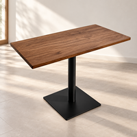 Plateau de table en stratifié compact HPL imperméable, OEM ODM, panneau phénolique pour table de salle à manger commerciale avec pieds en métal