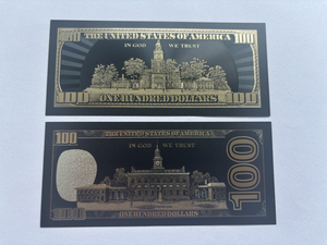 Neu eingetroffen: Maßgefertigte schwarze Folien-Repliken von US-Dollar-Scheinen für Film- und Foto-Partys – Neuheiten für Filme, Partys und USA-Themen - Product Image 3
