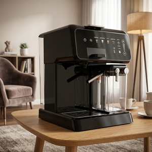 Cafetera de Cápsulas Inteligente con Pantalla Táctil, Cafetera Espresso Totalmente Automática, Espumador de Leche, Cafetera de Preparación Rápida para el Hogar - Product Image 1