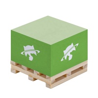 Ventes directes d'usine de cube de notes autocollantes avec logo personnalisé innovant, cube de notes autocollantes exquis avec plateaux en bois