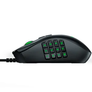 New Popular Ergonomic Black Razer Naga Trinity Functional Right-Handed Adjustable Switch Computer Wired Gaming Mice Mouse