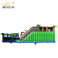 Château gonflable géant WINSUN pour enfants, château gonflable commercial ignifuge et imperméable, trampoline en PVC facile à installer