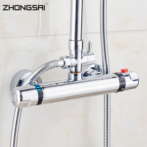 Latón baño cromado de precipitación termostático ducha - Product Image 4