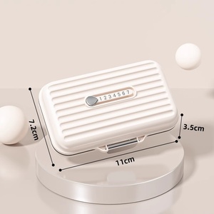 Caja de Almacenamiento de Pastillas al por Mayor, Estuche Semanal Compacto Multiusos con Diseño de Cierre para Viajes al Aire Libre, Organizador de Tabletas y Medicamentos - Product Image 2