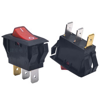 Interrupteur à bascule SPST ON-OFF 16A 250V125VAC 12V24VDC avec voyant rouge RL1-511/N-C-2-R/B-P1-G
