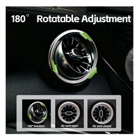 Modification de l'intérieur de la voiture, éclairage ambiant 12 couleurs, aérateur avant, Mercedes Classe A W176 CLA W117 GLA X156 2013-2018