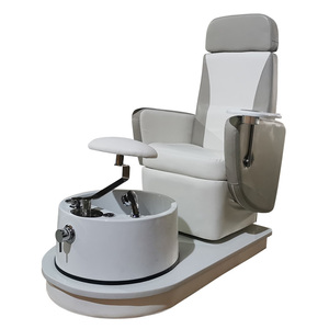 <span class=keywords><strong>Base</strong></span> en acrylique luxueuse avec lumière et fauteuil de pédicure, couleur et logo personnalisables pour salon de manucure - Product Image 2