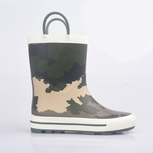 <span class=keywords><strong>Botas</strong></span> de Lluvia para Niños con Diseño de Camuflaje Verde y Asas - Product Image 2