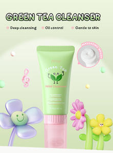 คลีนเซอร์ล้างหน้าสูตรน้ำ สำหรับ<span class=keywords><strong>ผู้หญิง</strong></span> ผลิตภา<span class=keywords><strong>ย</strong></span>ใต้แบรนด์ส่วนตัว พร้อมโลโก้สั่งทำ วิตามินซี ชาเขียว ไนอะซินาไมด์ ช่วยให้ผิวขาวกระจ่างใส ทำความสะอาดล้ำลึก ควบคุมความมัน - Product Image 2