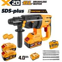 Marteau perforateur rotatif sans fil industriel TOLSEN 96442 Li-Ion avec énergie d'impact de 2,8 J