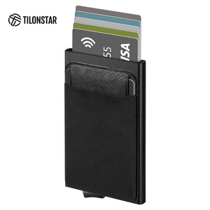TILONSTAR TVC113 Portefeuille RFID mince pour homme Porte-cartes en aluminium avec pochette Pop Up Porte-cartes de crédit - Product Image 1