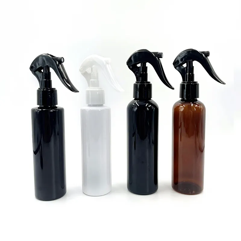 Hot selling100ml 250ml 300ml 500ml clear white plastic spray bottle with nozzle cap