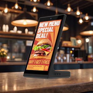 Kiosque tactile intelligent Android en forme de L Portworld 10,1 pouces, tablette de restaurant haut de gamme avec fonction POE et NFC - Product Image 1