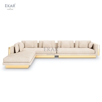 Nouveau design Canapé modulaire agencé dans un style de salon moderne-canapé de salon-canapé entièrement en cuir l