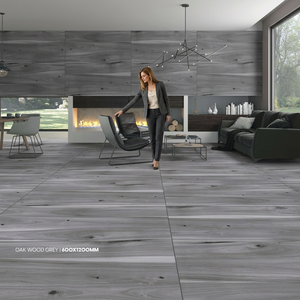 French Wood Brown Natural Texture Porcelain Tiles 600x1200mm Premium Wood Look Ceramic Collection - Product Image 5