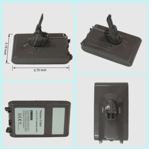 Batería de Repuesto <span class=keywords><strong>V8</strong></span> 21.6V para Aspiradora de Mano <span class=keywords><strong>Dyson</strong></span> <span class=keywords><strong>V8</strong></span> Absolute, para <span class=keywords><strong>Dyson</strong></span> <span class=keywords><strong>V8</strong></span> SV10, 21.6V - Product Image 2