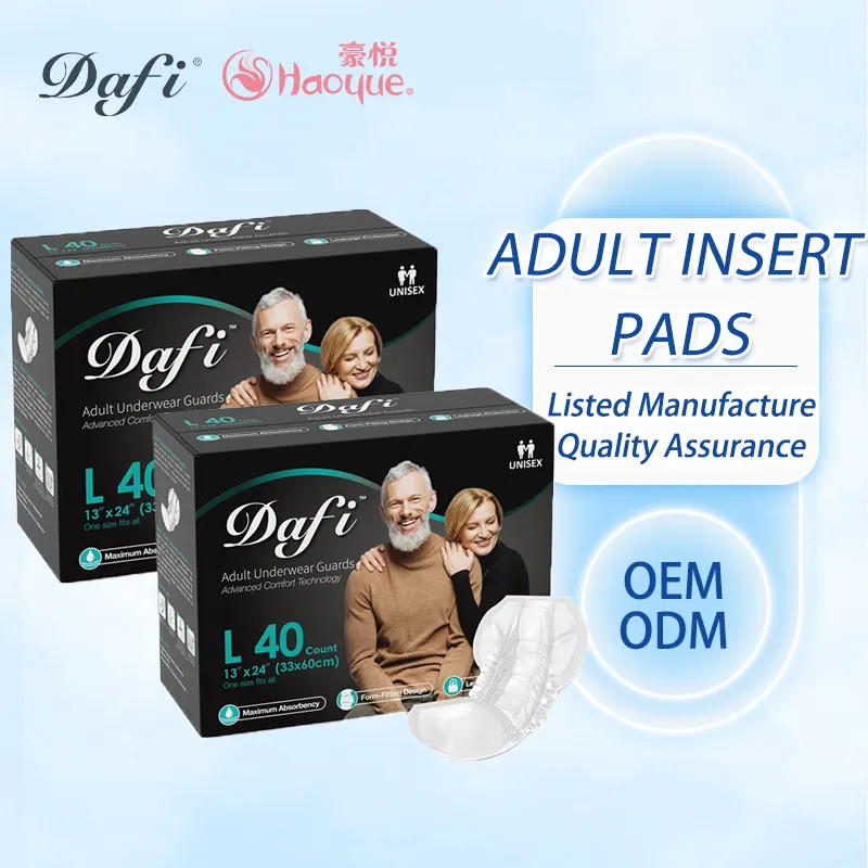 Almohadilla para incontinencia transpirable de tela no tejida supersuave, pañales desechables de alta absorción para adultos, almohadillas para pañales