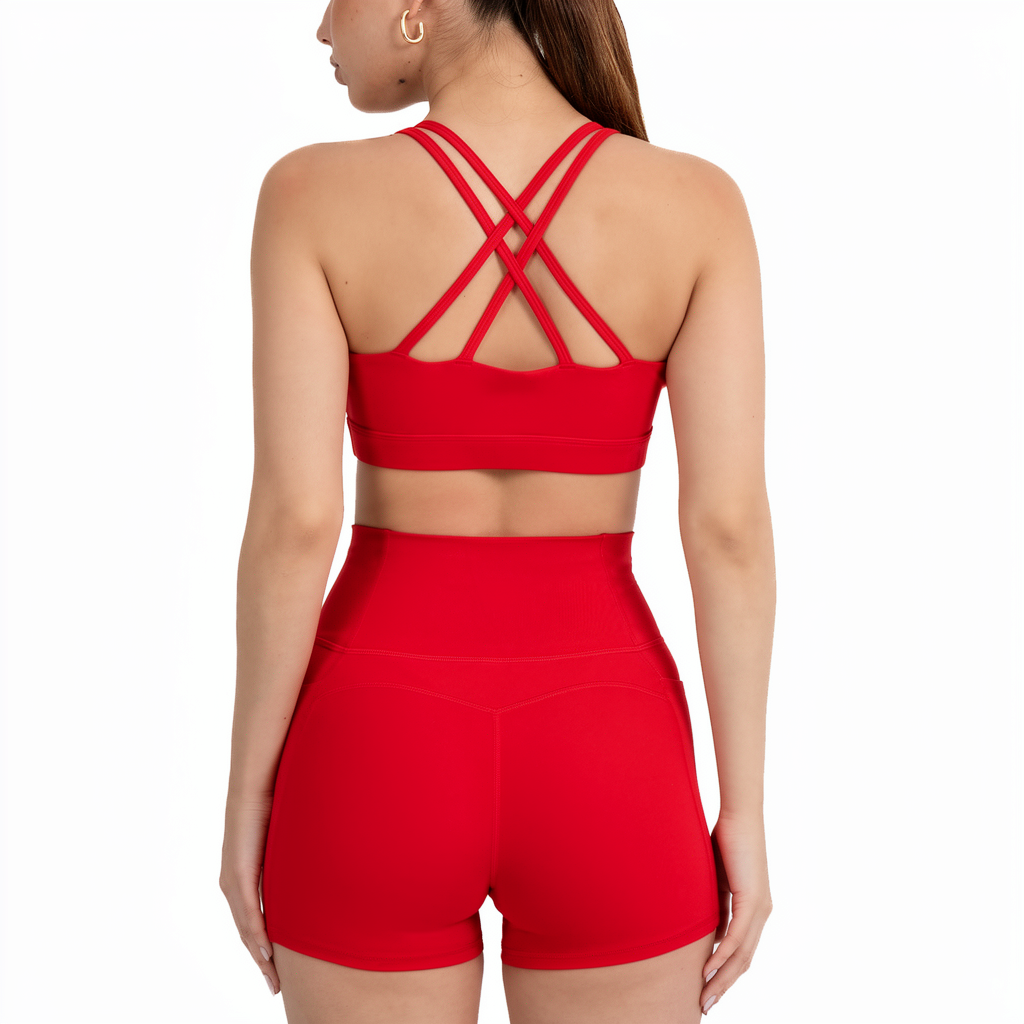 Custom High Quality Buttery Soft Backless Women's Sports Bra High Support Four-Way Stretch Breathable Quick-Drying Yoga Bras