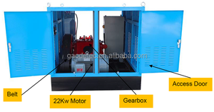 440L/min 50bar ngang Ba xi lanh qua lại hành động đơn Piston vữa bơm cho khai thác mỏ địa chất khoan đường sắt - Product Image 5