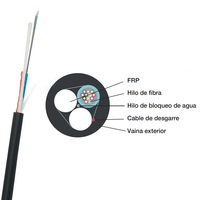 Câble de Fibre Optique ADSS Asu 24 et 48 Brins, Fibre Optique 6, 12, 48, 96, 144 Brins, Câble à Gaine Unique ADSS de Fibra Optica