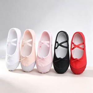 <span class=keywords><strong>Zapatillas</strong></span> de <span class=keywords><strong>Ballet</strong></span> de Lona Color Rosa Claro, Suela Partida, Antideslizantes, para Prácticas de Danza, con <span class=keywords><strong>Puntas</strong></span> - Product Image 1