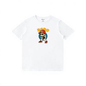 <strong>Mario</strong> <strong>Super</strong> 100% Cotton <strong>T</strong>-<strong>Shirt</strong> for Men Fashionable Short Sleeve Collar Combo with Woman Tee Top 180 Gram Fabric Weight - Product Image 1