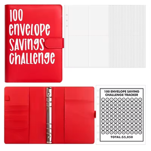 Carpeta <span class=keywords><strong>de</strong></span> desafío <span class=keywords><strong>de</strong></span> ahorro <span class=keywords><strong>de</strong></span> dinero sobre tamaño A5 100 días - Product Image 4