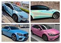 Film de protection de peinture TOPCAR Luxury Matte Diamond Laser Grey pour voiture, résistant aux rayures, protection UV, changement de couleur complet