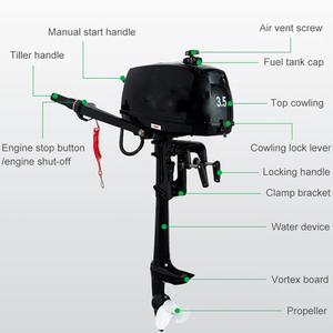 Moteur hors-bord électrique ISURE, 2 temps, T5/T6, pour bateaux de 2,7 à 5 m, propulseur, accessoires marins - Product Image 3