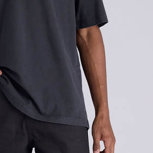 Camisetas de Hombre de Estilo Urbano, Tejido Ligero, Servicio OEM, Lavado Vintage, Ropa Personalizada, Camiseta Oversize Vintage para Hombre - Product Image 6