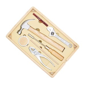 Kit d'outils ménagers pratiques à usage quotidien pour cadeaux promotionnels et hommes, comprenant une clé à molette dans une <span class=keywords><strong>caisse</strong></span> <span class=keywords><strong>en</strong></span> <span class=keywords><strong>bois</strong></span> <span class=keywords><strong>de</strong></span> bambou, 18 pièces - Product Image 4