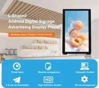 Tablet Interaktif Layar Sentuh Bentuk L HDFocus Android, Kios, Terminal Pemesanan Restoran & Bank, Digital Signage