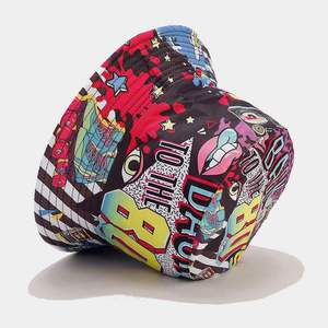 Men's & Women's Retro Bucket <b>Hat</b> Double Sided Reversible Hip Hop Style Wide Brim <b>for</b> Party Fishing Sun & Shade Protection - Product Image 6